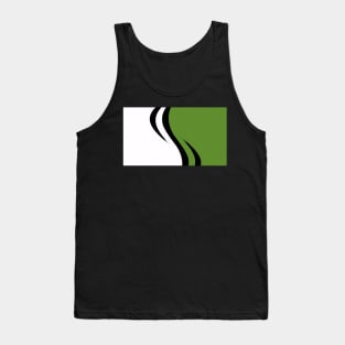 'S' Swoosh Green Tank Top